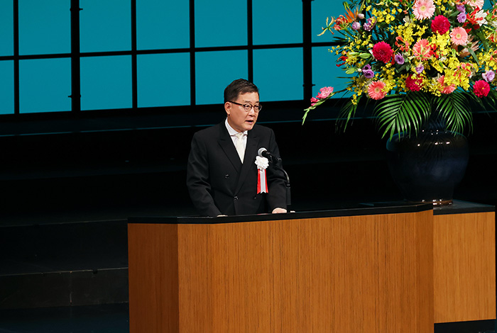 学校法人大阪初芝学園 理事長　森島 朋三　式辞