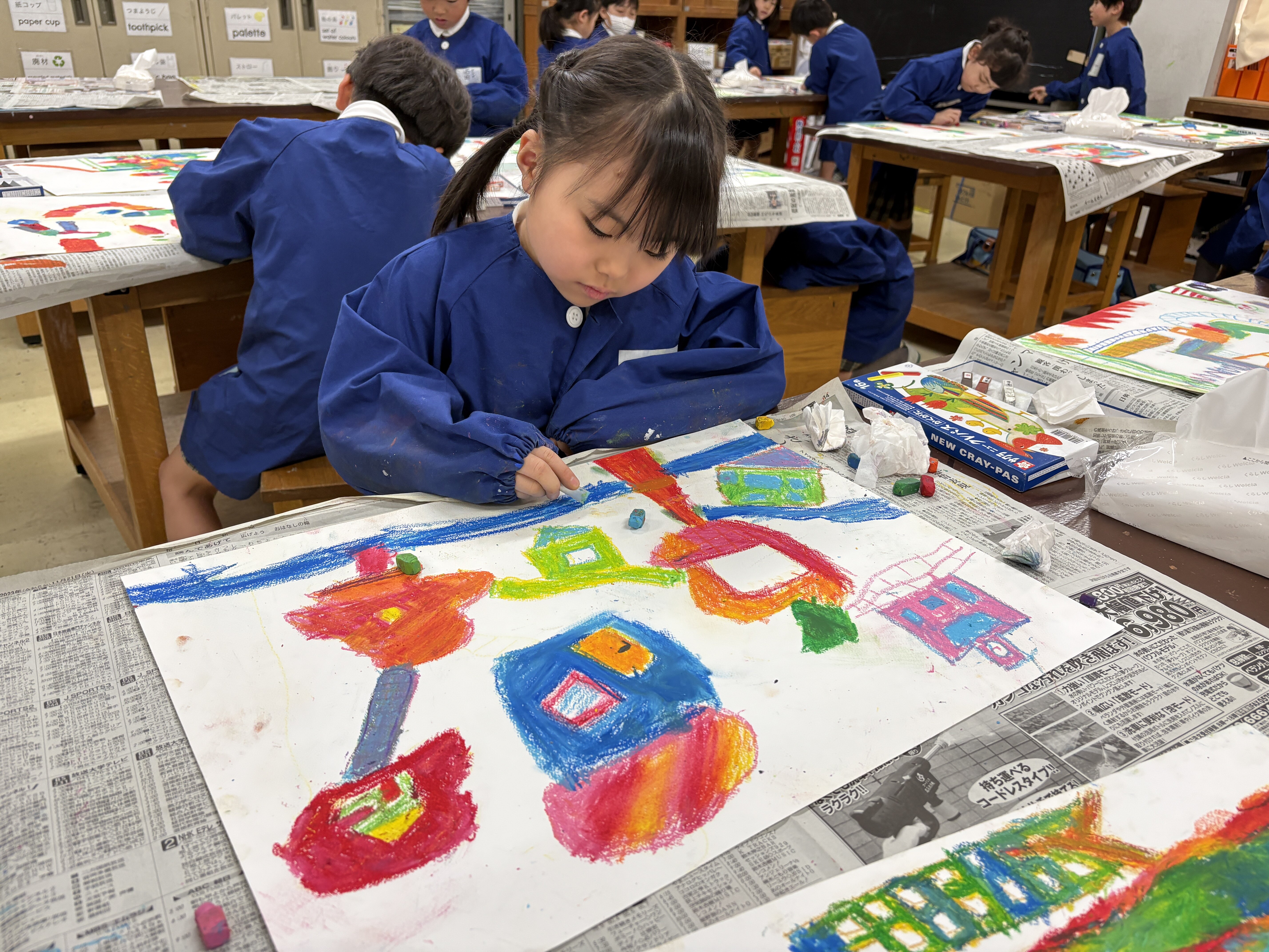 にぎやかなまち〈2年生〉 | はつしば歳時記 | はつしば学園小学校