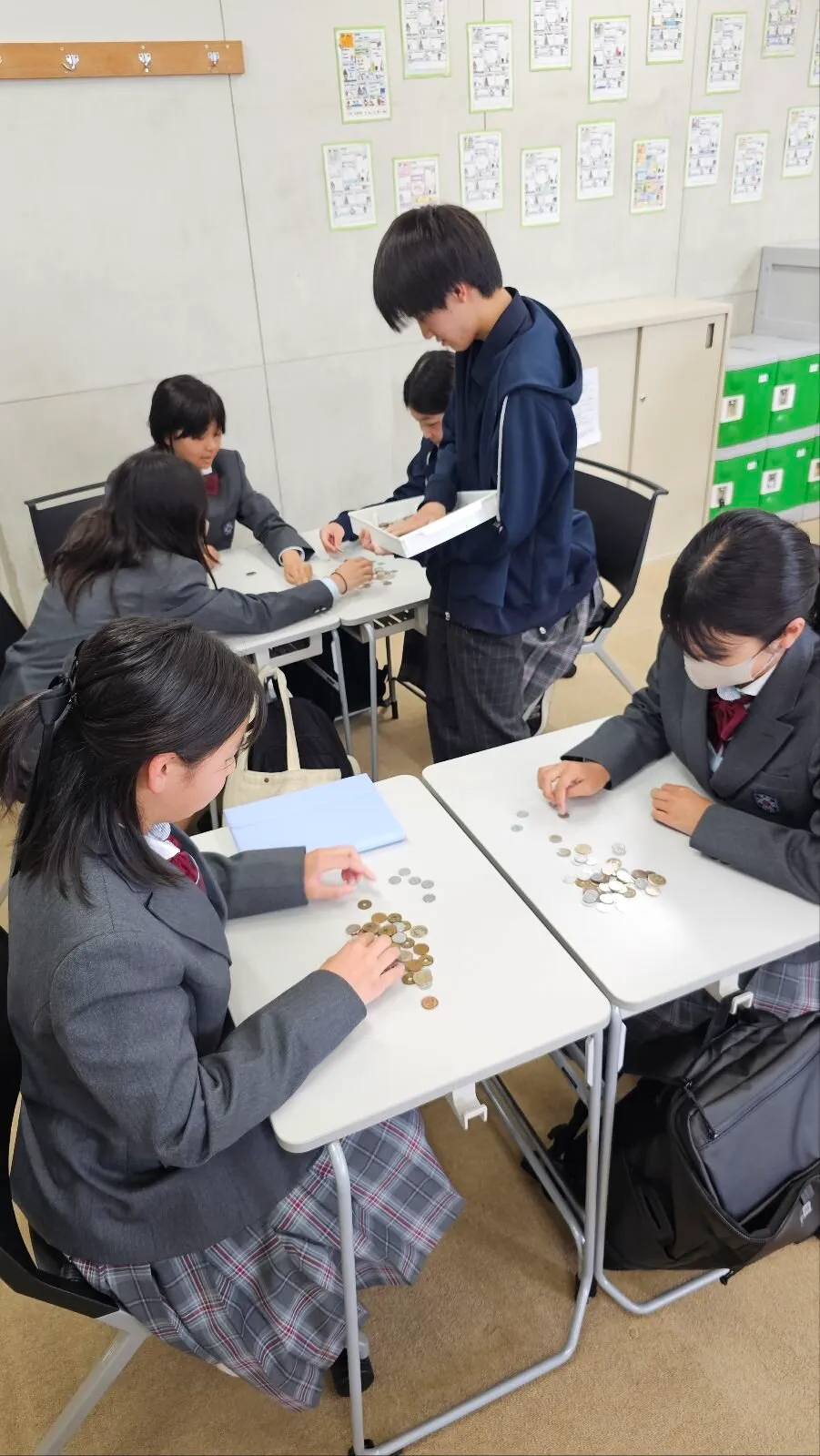 【中学インターアクトクラブ】　募金金額を集計しました