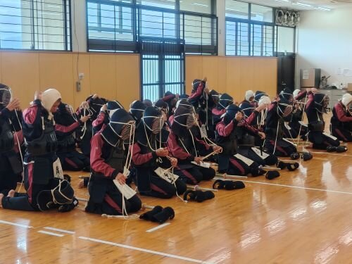 普段の剣道の授業風景