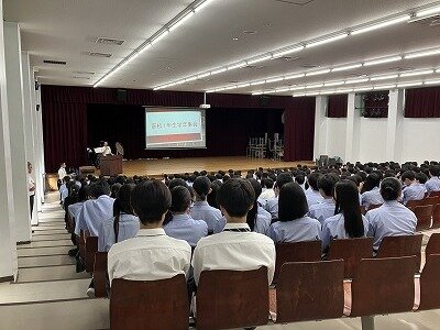 高校1年生　学年集会
