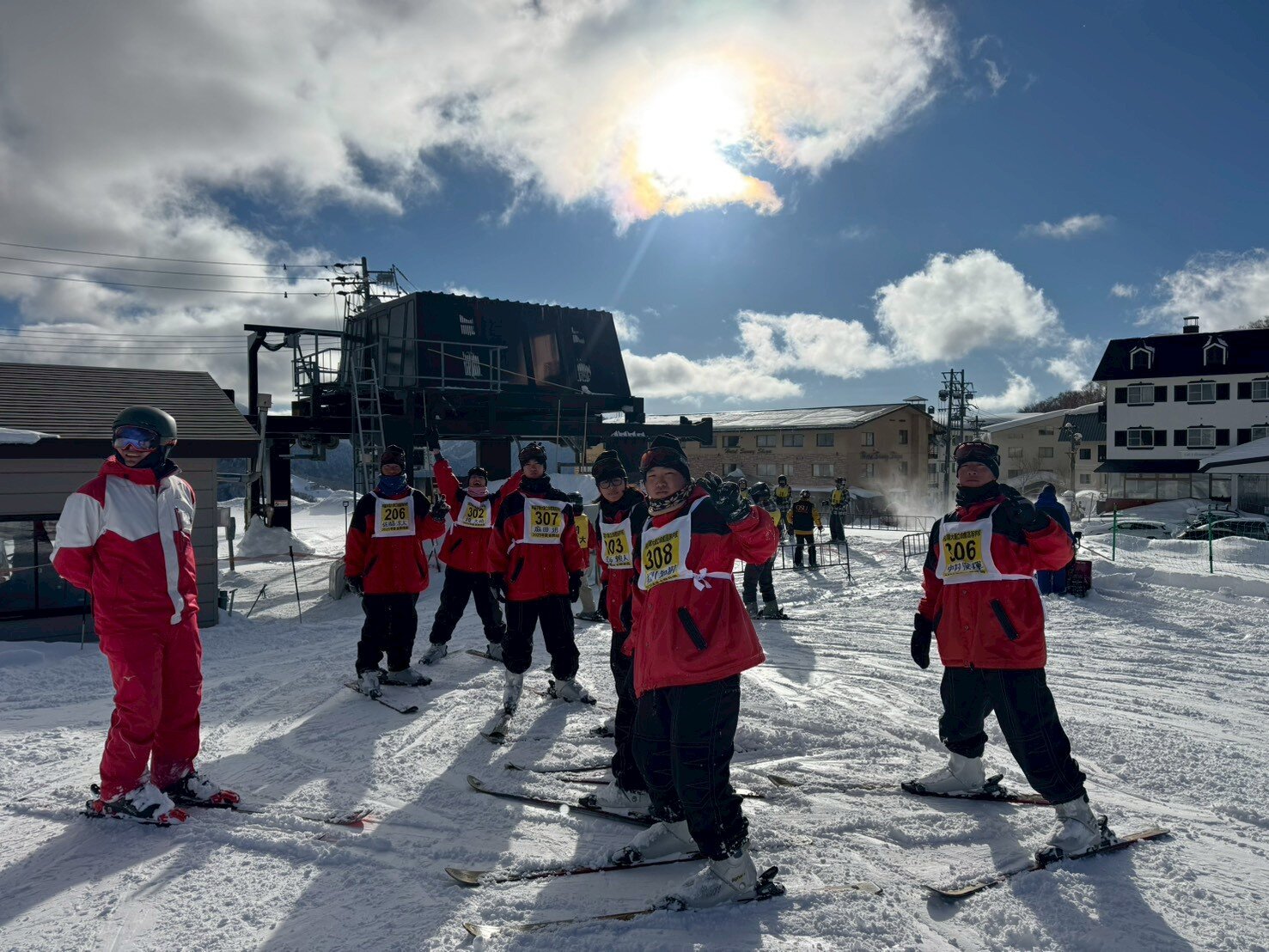 スキー実習（体育科２年）２日目