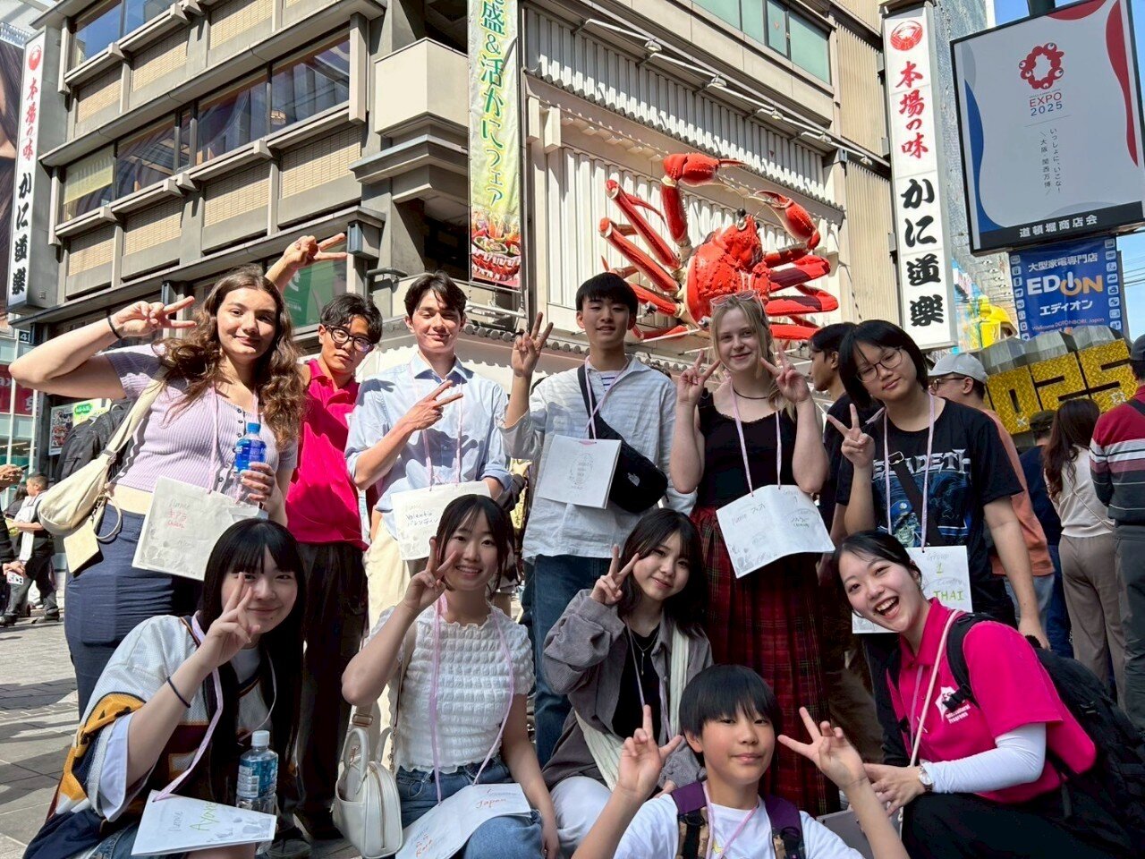 【高校インターアクトクラブと本校留学生】　AFS大阪ツアーに参加