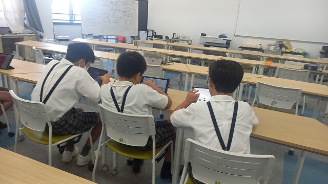 サイエンスラボで未来のデザイナー誕生?!利晶学園小学校